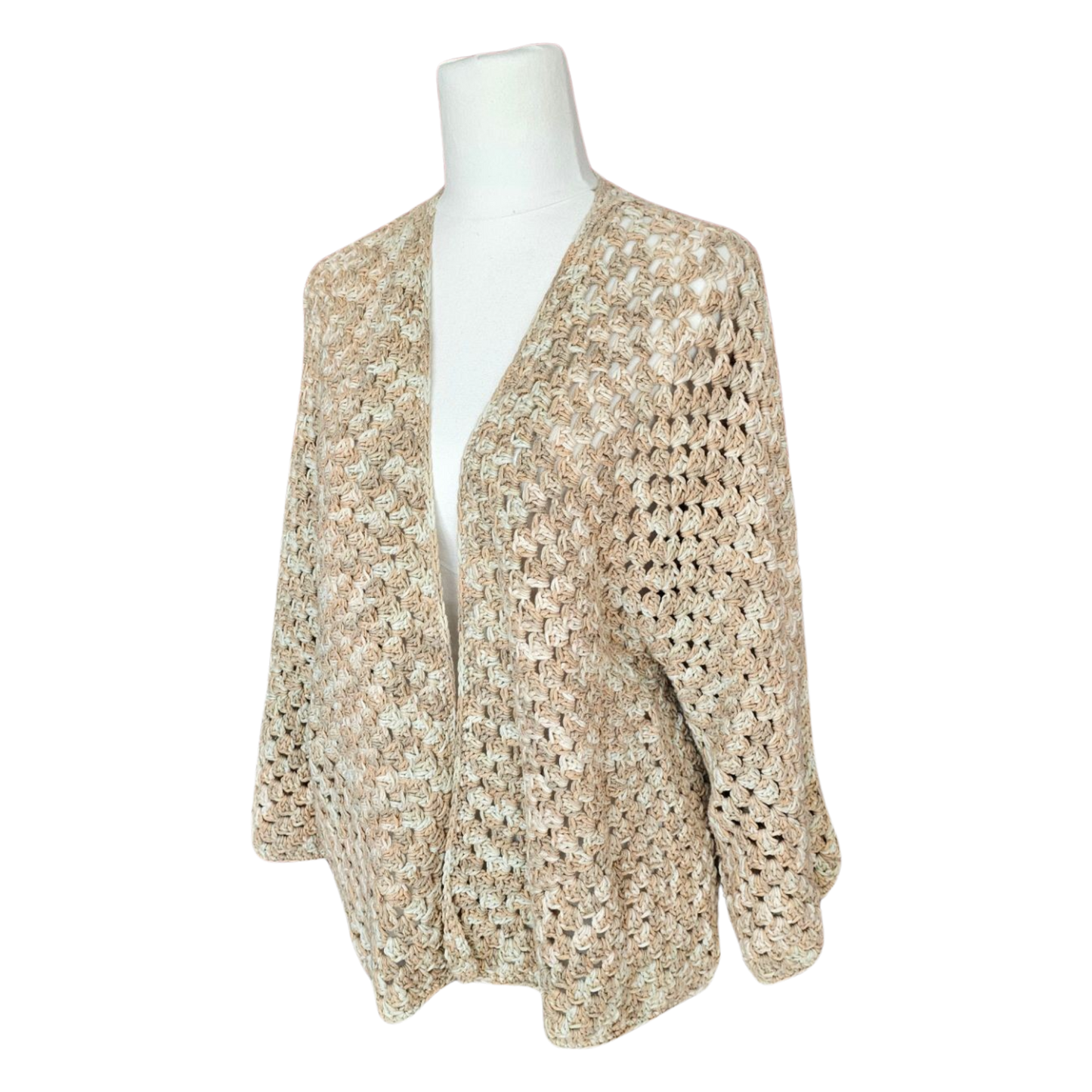 Cooper Ladies 3/4 Sleeve Hexagon Cardigan