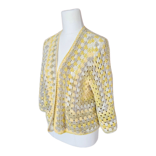 Tara Ladies 3/4 Sleeve Hexagon Cardigan