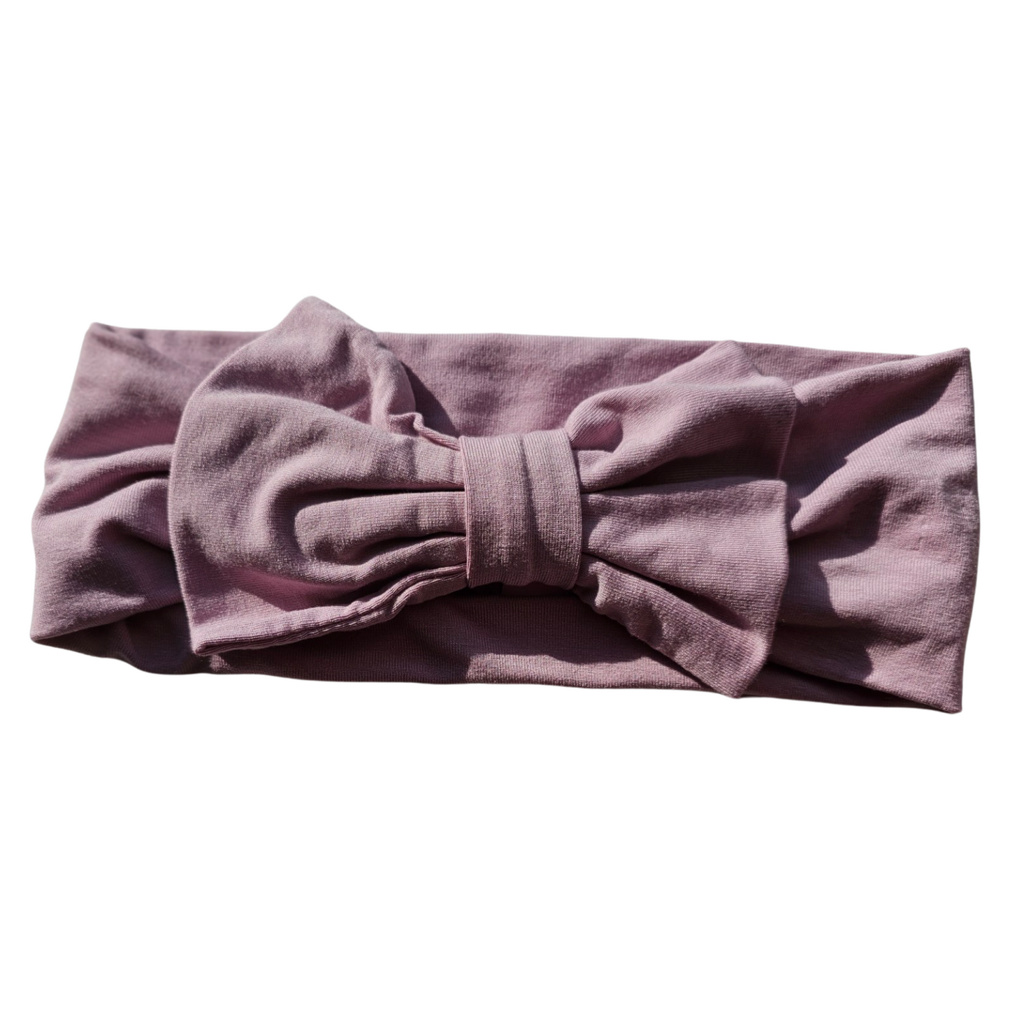 Mauve Baby Bow Headband