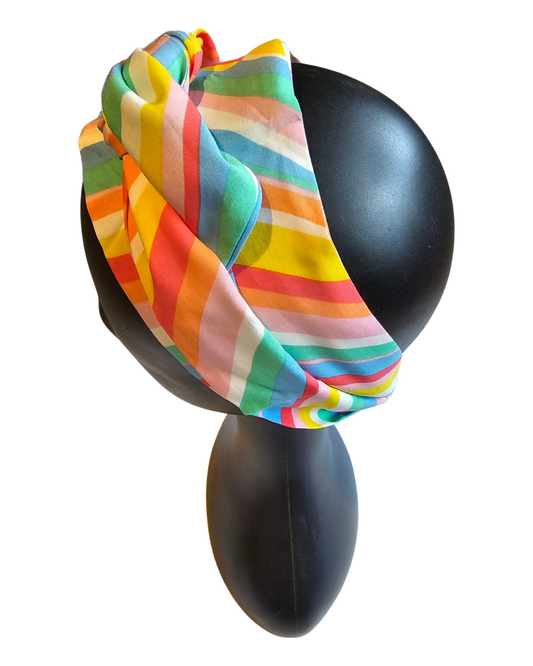 Rainbow Swirl Head Scarf