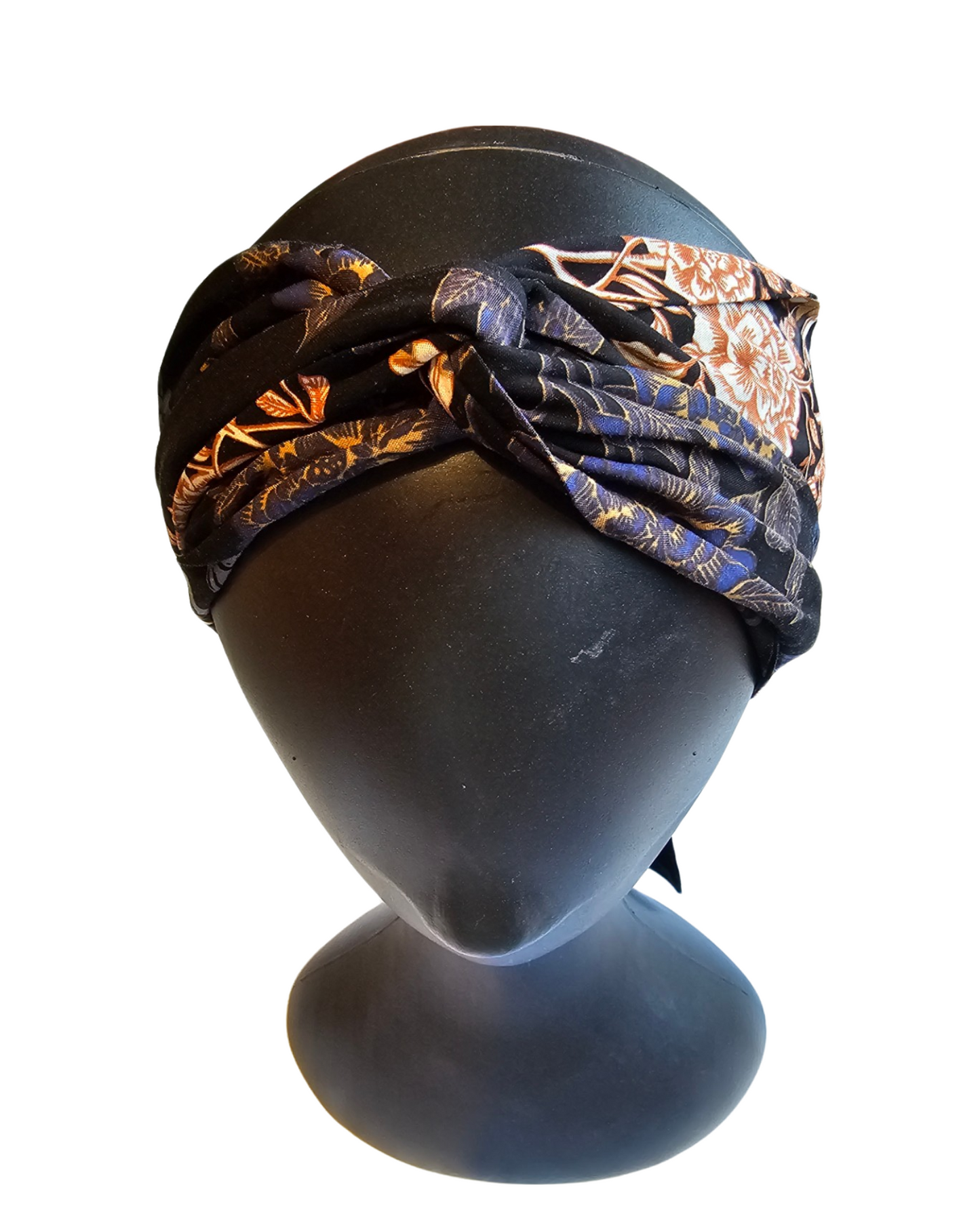 Midnight Flower Head Scarf