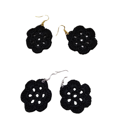 Earrings Black - 2 sets