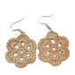 Clementine Tan Crochet Earring