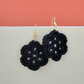 Clementine Black Crochet Earring