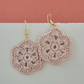 Clementine Tan Crochet Earring