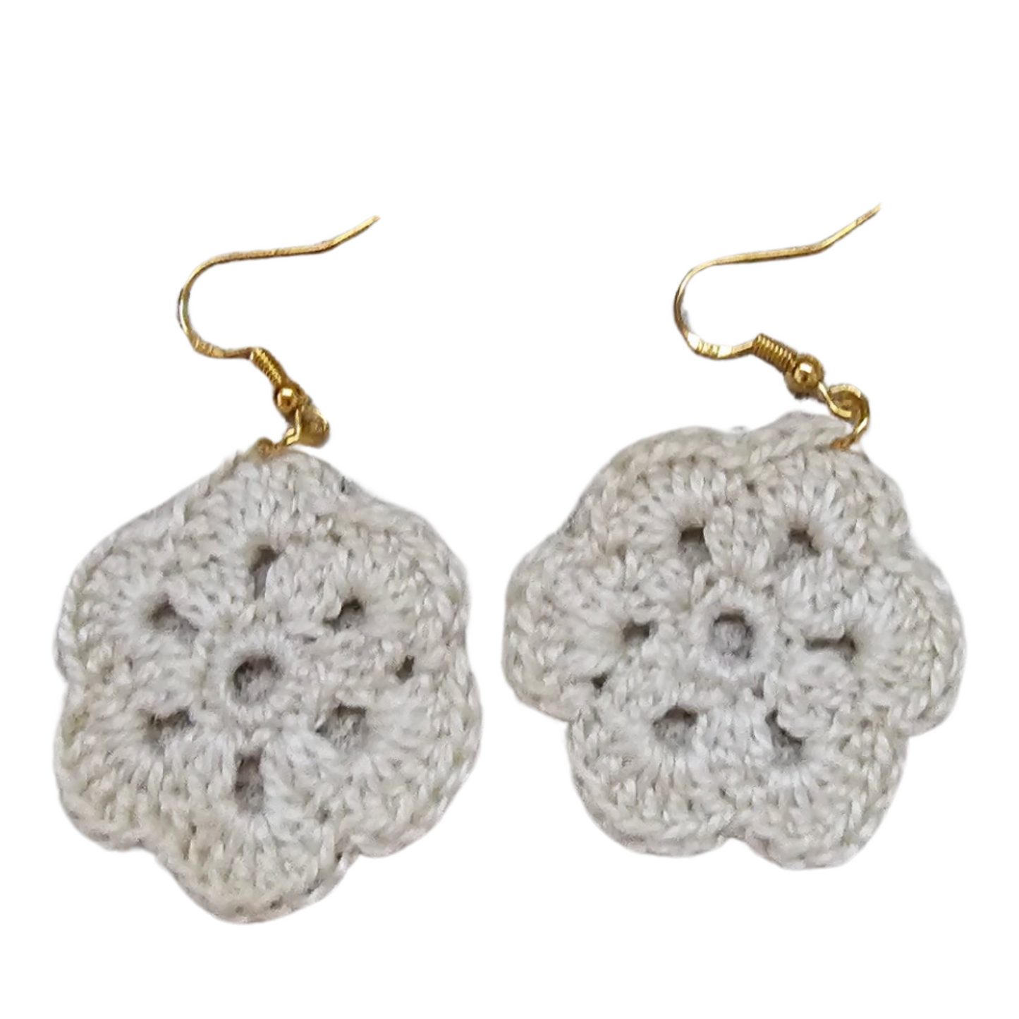 Clementine Cream Crochet Earring