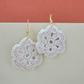 Clementine Cream Crochet Earring