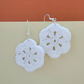 Clementine White Crochet Earring
