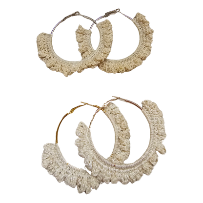 Crochet Earrings - Hoops