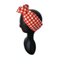 Red Check Wire Headwrap