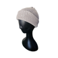 Knitted Beanie - White Side View