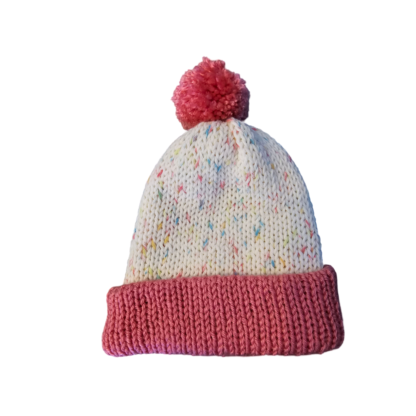 Sprinkled Pink Kids Knitted Beanie