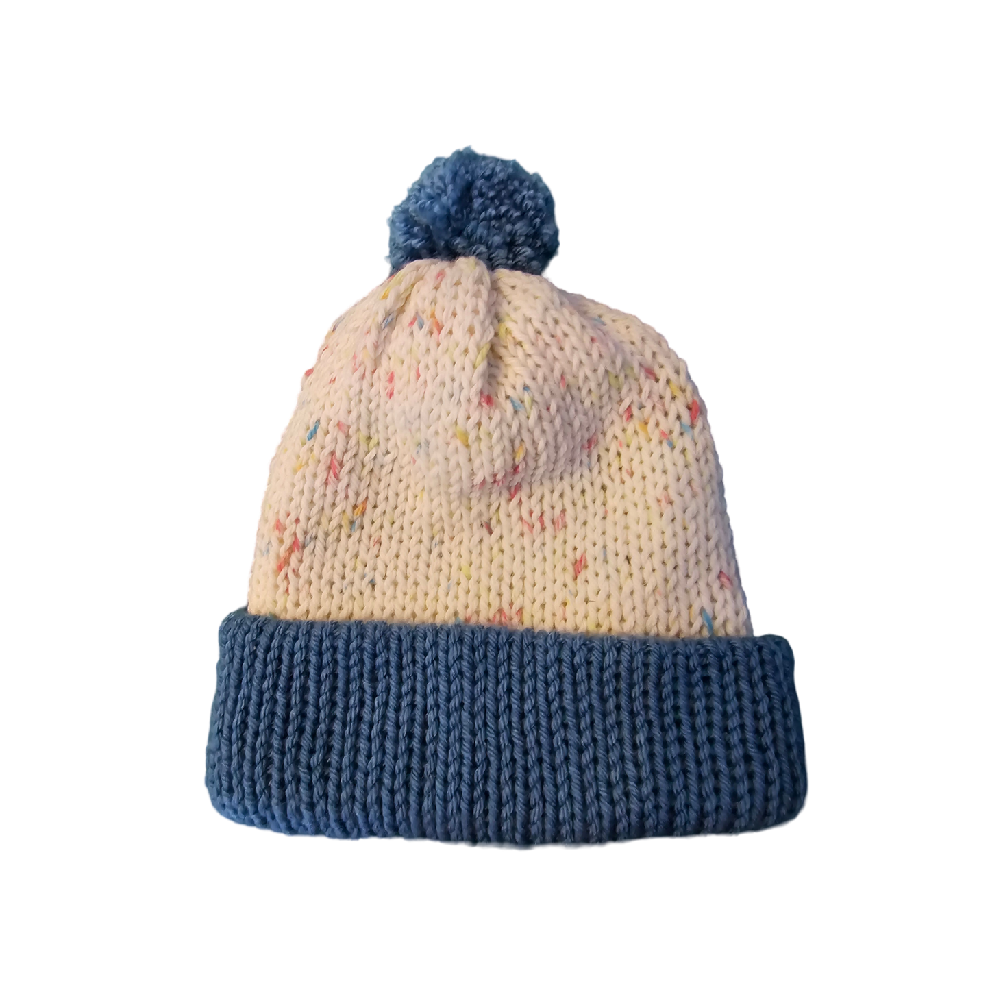 Sprinkled Blue Kids Knitted Beanie