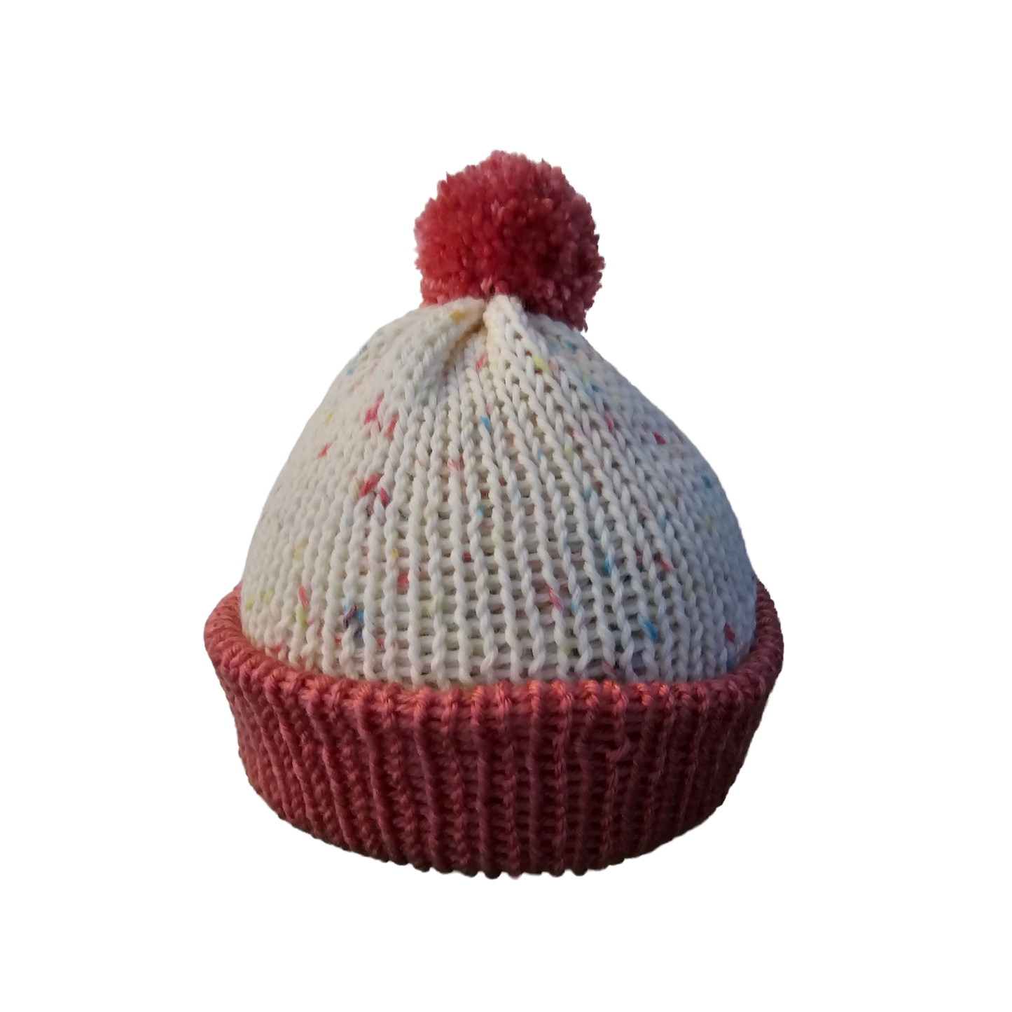 Sprinkled Pink Kids Knitted Beanie