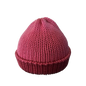 Knitted Beanie - Pink Two Tone Front View