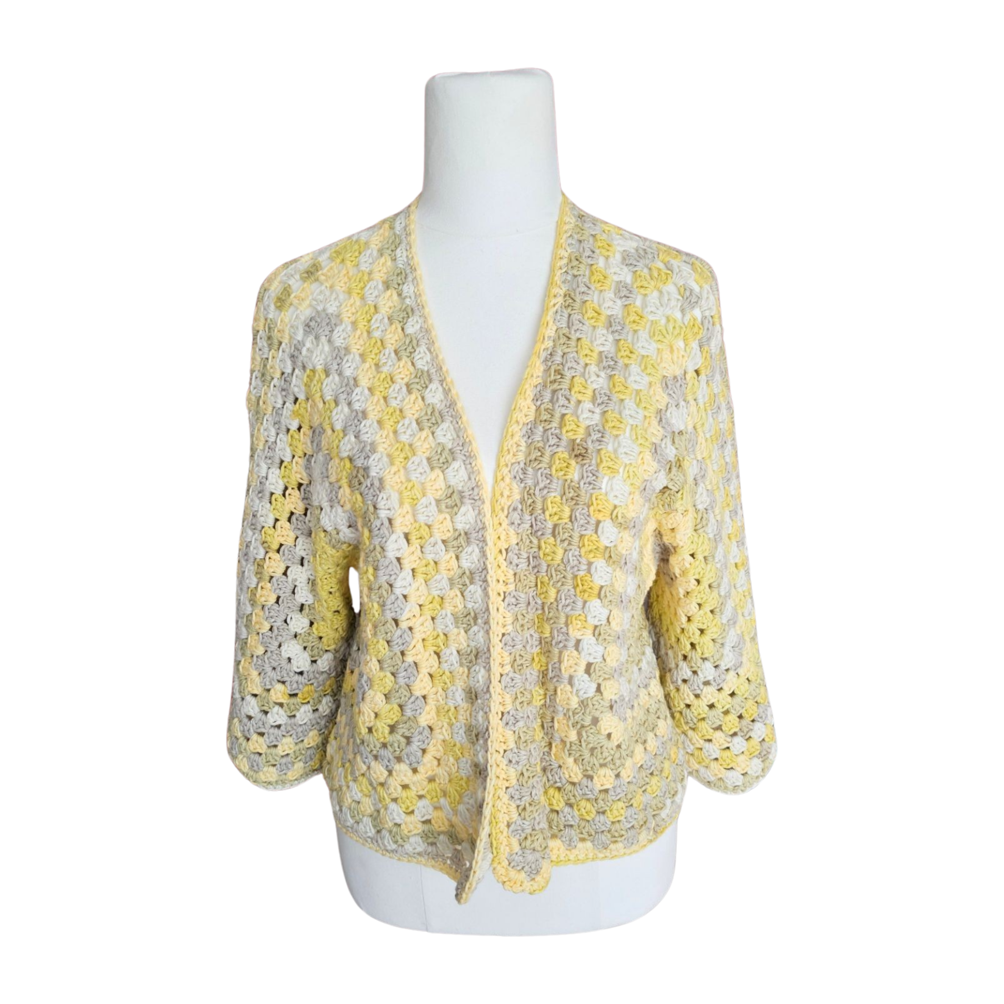Tara Ladies 3/4 Sleeve Hexagon Cardigan