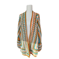 Peach Ladies Hexagon Cardigan