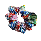 Scrunchie - Rainbow Pattern Front View