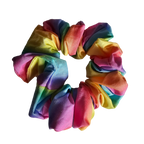 Scrunchie - Rainbow front view