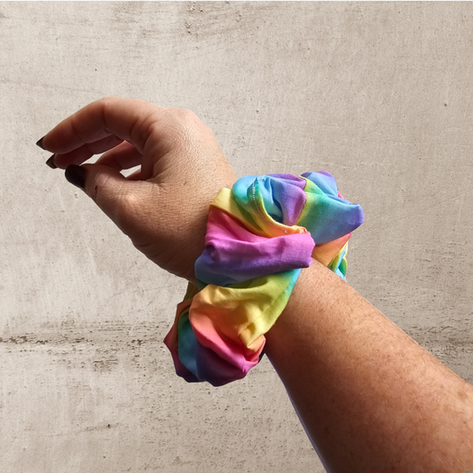 Rainbow Scrunchie