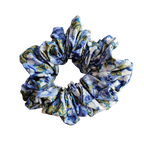 Scrunchie - Blue Floral Front VIew