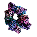 Hair Scrunchie - Rainbow Tiger front View