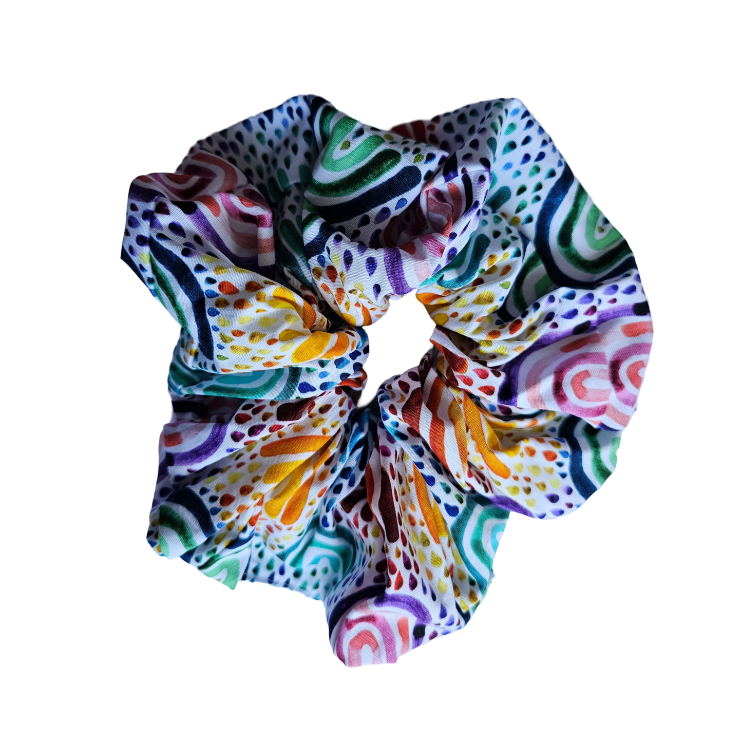 Raining Rainbow XL Scrunchie