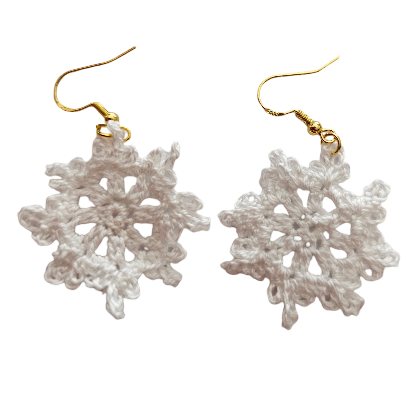 Snow Flake Crochet Earring