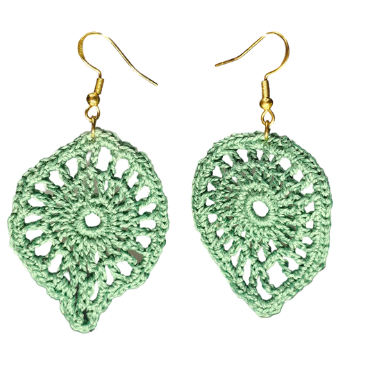 Tempest Crochet Earring - green