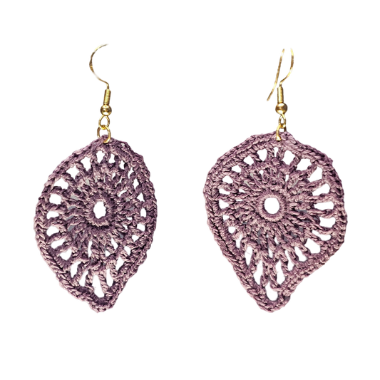 Tempest Crochet Earring - Purple