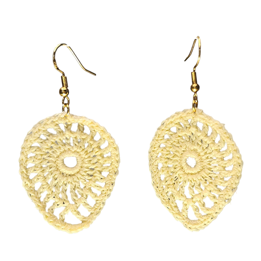 Tempest Crochet Earring - Lemon