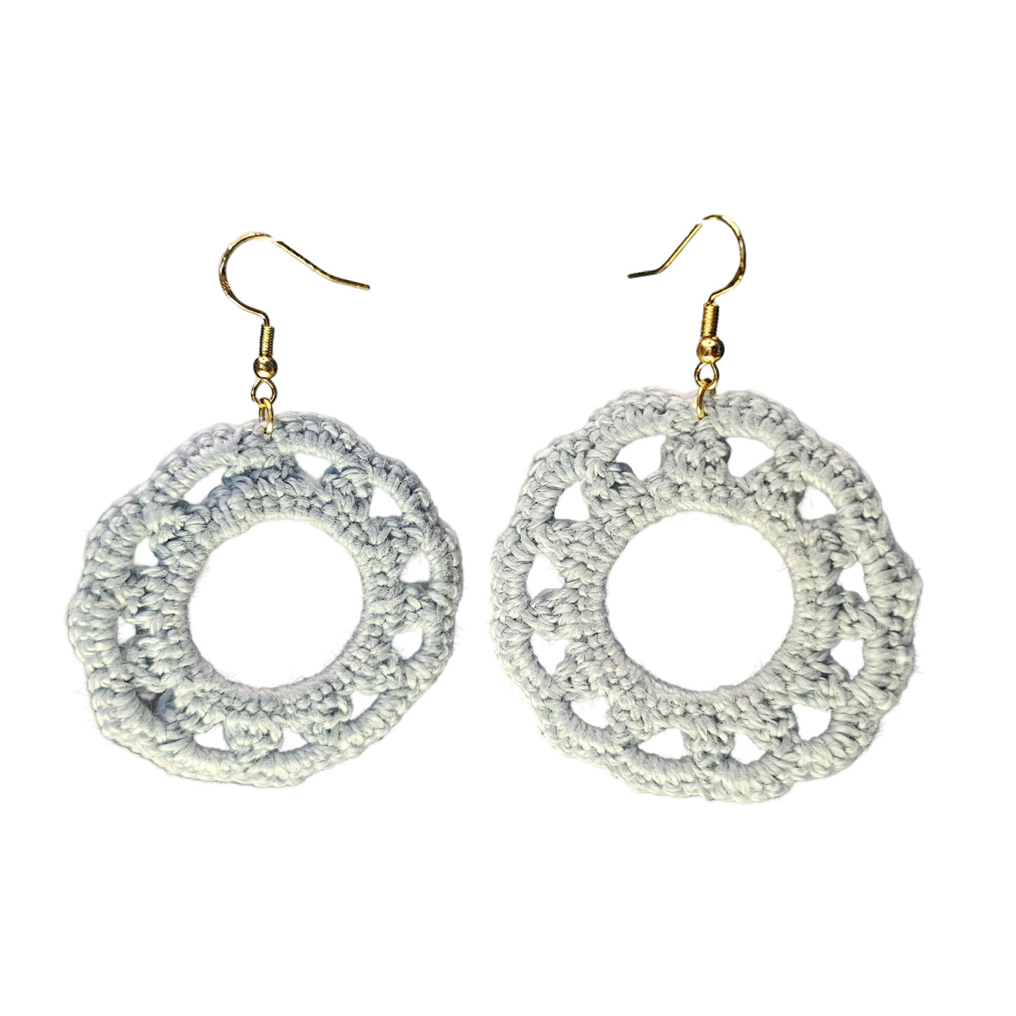 Royal Crochet Earring - Pale Blue