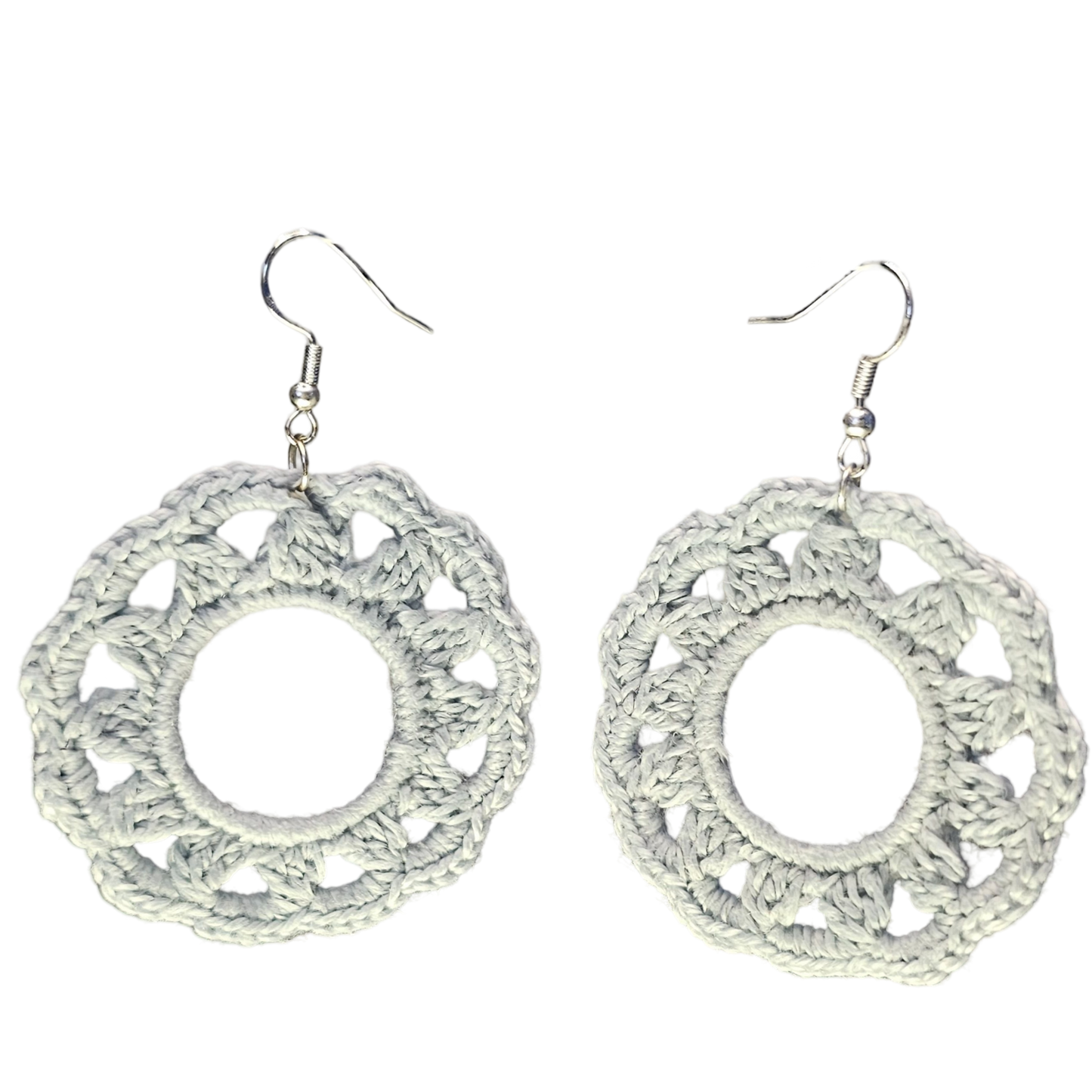 Royal Crochet Earring - Pale Blue