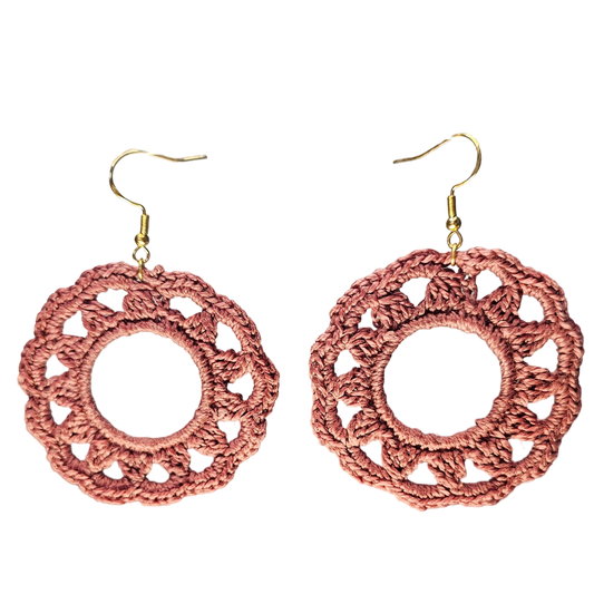 Royal Crochet Earring - Pink