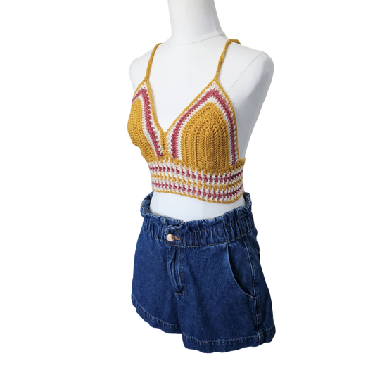 Lila Crochet Top