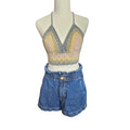 Crochet Ladies Top - Front view on mannequin