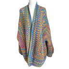 Vintage Soul Oversize Hexagon Cardigan