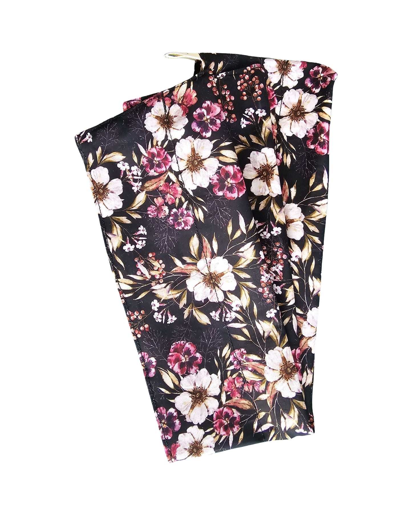 Floral-patterned wire headwrap on a white background
