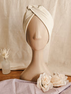 Ivory Knotted Stretch Headbands