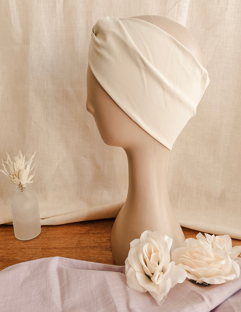 Ivory Knotted Stretch Headbands