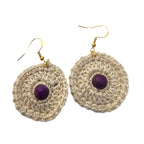 Crochet Earrings Boho Style -Front View