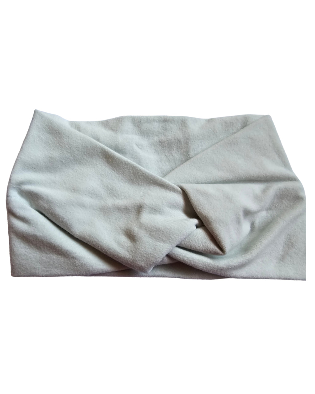 Light gray headband on a white background