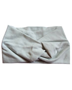 Light gray headband on a white background