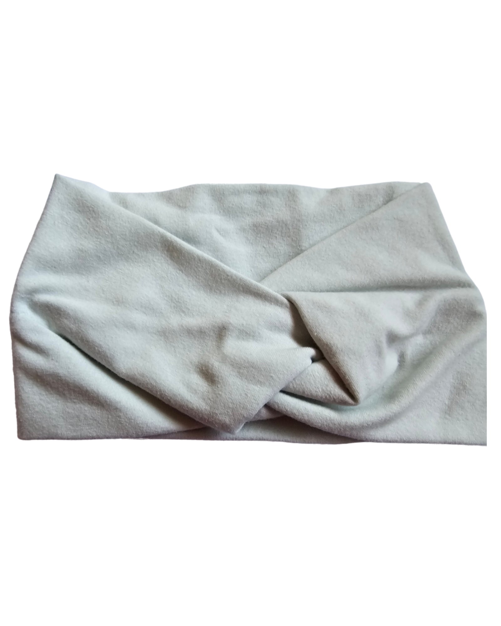 Light gray headband on a white background