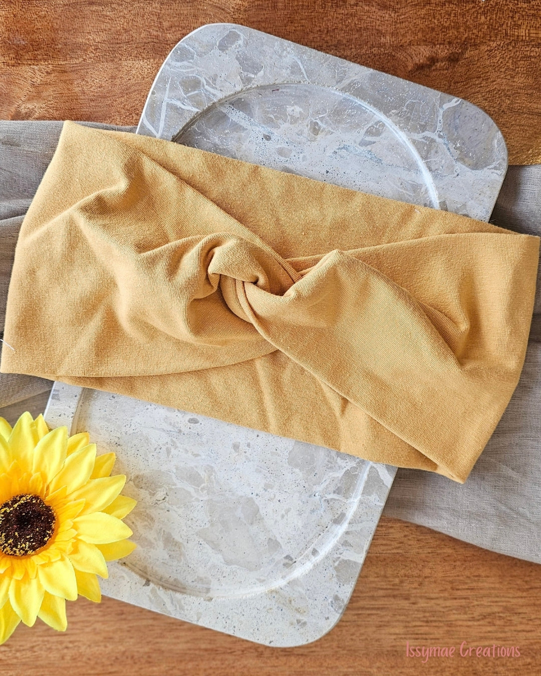 Mustard Knotted Headband