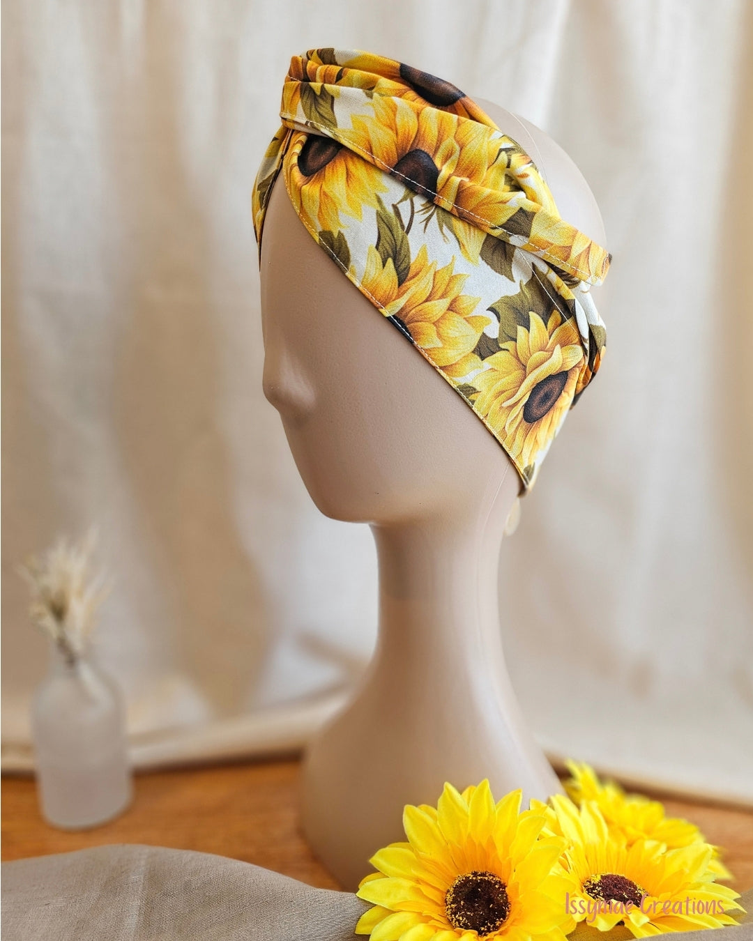 Sunflower Wire Head Wrap