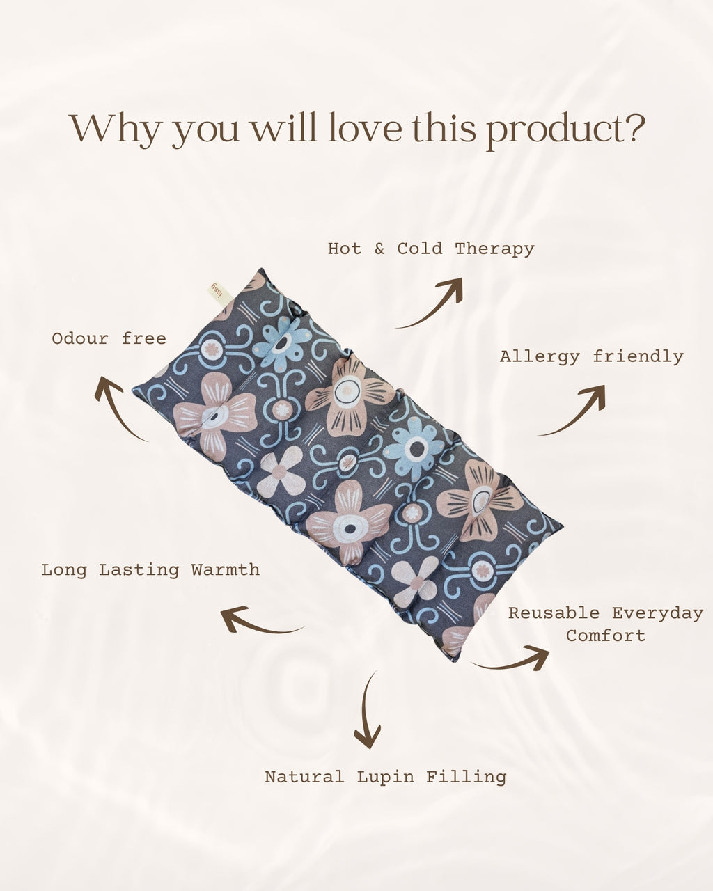 Floral Fusion XL Rectangle Hot n Cold Pack