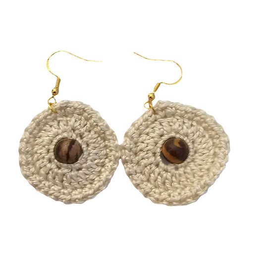 Ladies Crochet Earrings - front View