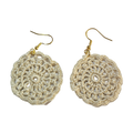 Frankie Cream Crochet Earring