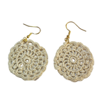 Frankie Cream Crochet Earring